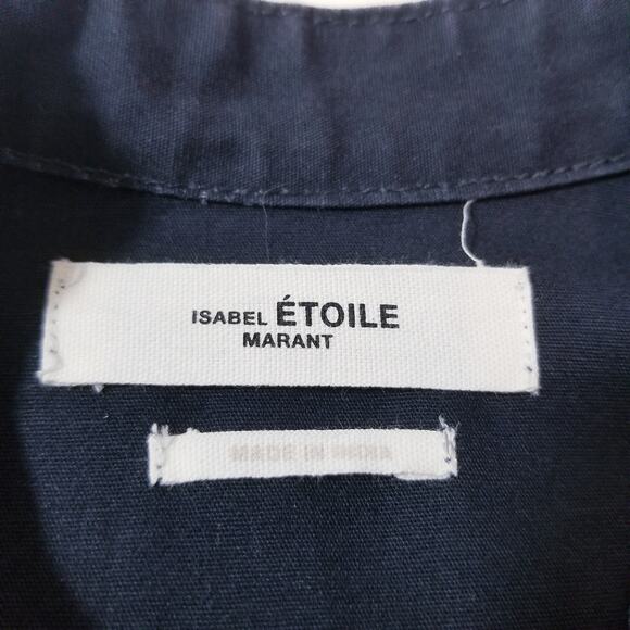 Isabel Marant Etoile Black Utility Zolina Dress Belted Multi Pockets Mini Dress - Picture 4 of 16